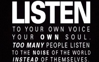 Listen to your own voice